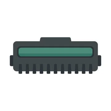 Laser cartridge printer icon flat isolated Stock Illustration