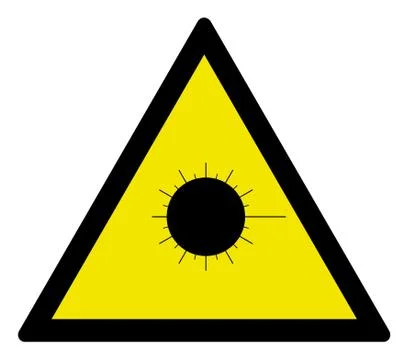 Laser caution Stock Illustration