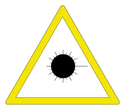 Laser caution Illustrazione stock