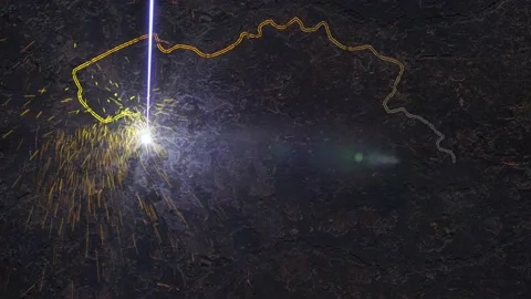Laser Cut Belgium Stock Footage 153978391