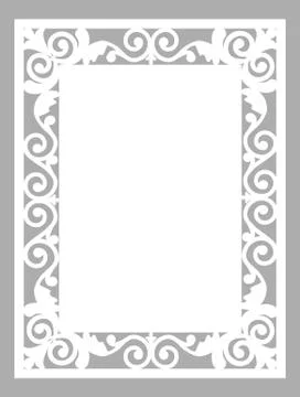 Laser cut card Stock Illustration