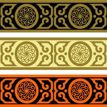 Laser cut cnc panel design for metal, wooden room divider. Stock Illustration