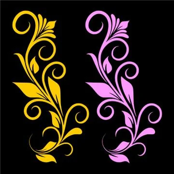 Laser cut cnc panel design for metal, wooden room divider. Stock Illustration