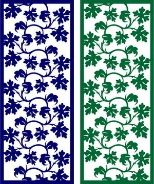 Laser cut cnc panel design for metal, wooden room divider. Stock Illustration