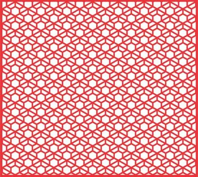 Laser cut cnc panel design for metal, wooden room divider. Stock Illustration