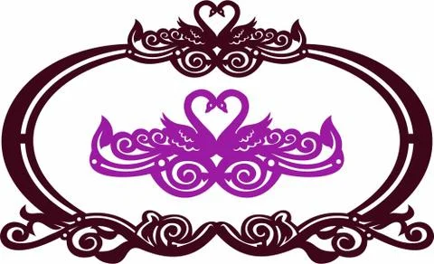 Laser cut cnc panel design for metal, wooden room divider. Stock Illustration