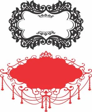 Laser cut cnc panel design for metal, wooden room divider. Stock Illustration