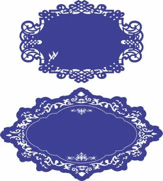 Laser cut cnc panel design for metal, wooden room divider. Stock Illustration