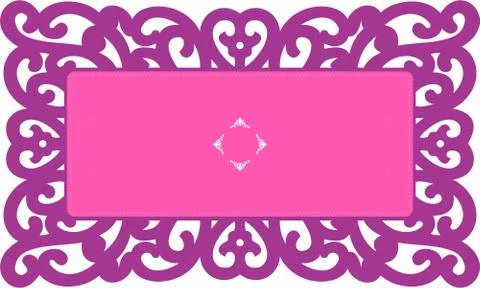 Laser cut cnc panel design for metal, wooden room divider. Stock Illustration