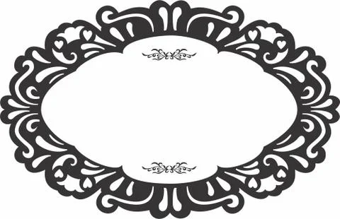 Laser cut cnc panel design for metal, wooden room divider. Stock Illustration