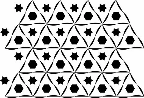 Laser cut cnc panel design for metal, wooden room divider. Stock Illustration