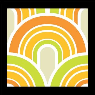 Laser cut cnc panel design for metal, wooden room divider. Stock Illustration