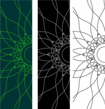 Laser cut cnc panel design for metal, wooden room divider. Stock Illustration