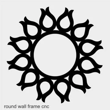 Laser cut cnc panel design for metal, wooden room divider. Stock Illustration
