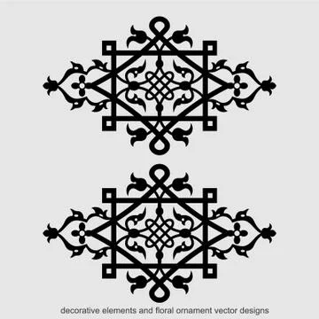 Laser cut cnc panel design for metal, wooden room divider. Stock Illustration