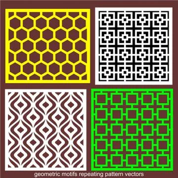 Laser cut cnc panel design for metal, wooden room divider. Stock Illustration