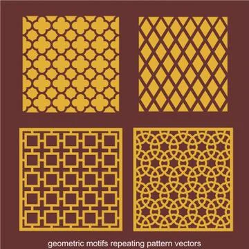 Laser cut cnc panel design for metal, wooden room divider. Stock Illustration