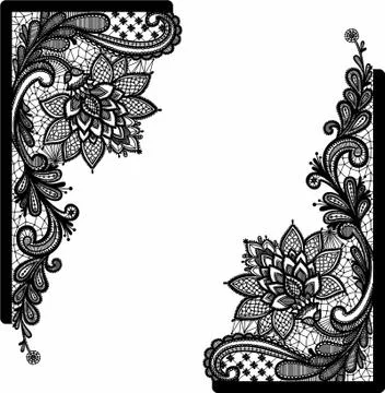 Laser cut cnc panel design for metal, wooden room divider. Illustrazione stock