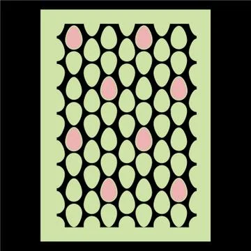 Laser cut cnc panel design for metal, wooden room divider. Stock Illustration