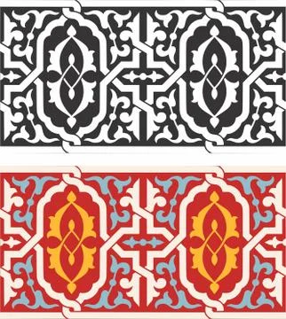 Laser cut cnc panel design for metal, wooden room divider. Stock Illustration