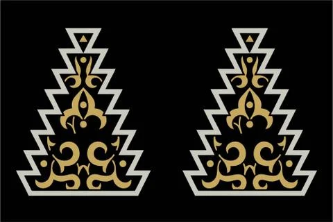 Laser cut cnc panel design for metal, wooden room divider. Stock Illustration