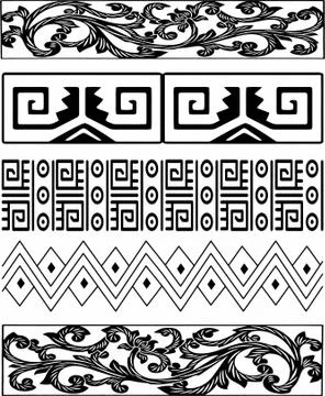 Laser cut cnc panel design for metal, wooden room divider. イラスト素材