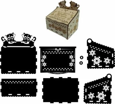 Laser cut cnc panel design for metal, wooden room divider. Stock Illustration