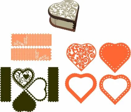 Laser cut cnc panel design for metal, wooden room divider. Stock Illustration