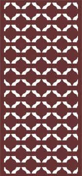 Laser cut cnc panel design for metal, wooden room divider. Stock Illustration