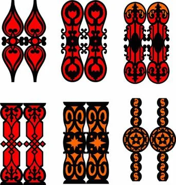 Laser cut cnc panel design for metal, wooden room divider. Stock Illustration