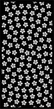 Laser cut cnc panel design for metal, wooden room divider. Stock Illustration