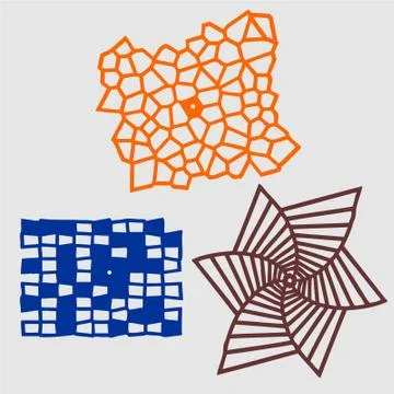 Laser cut cnc panel design for metal, wooden room divider. Stock Illustration