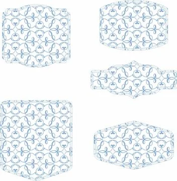 Laser cut cnc panel design for metal, wooden room divider. Stock Illustration