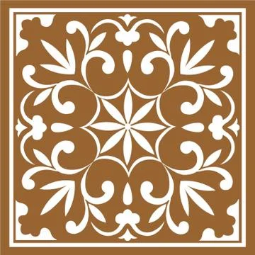 Laser cut cnc panel design for metal, wooden room divider. Stock Illustration