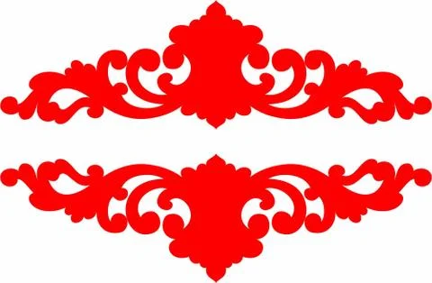 Laser cut cnc panel design for metal, wooden room divider. Stock Illustration