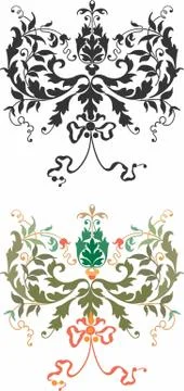 Laser cut cnc panel design for metal, wooden room divider. Stock Illustration