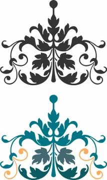 Laser cut cnc panel design for metal, wooden room divider. Stock Illustration