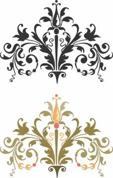 Laser cut cnc panel design for metal, wooden room divider. Stock Illustration