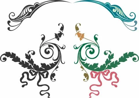 Laser cut cnc panel design for metal, wooden room divider. Stock Illustration