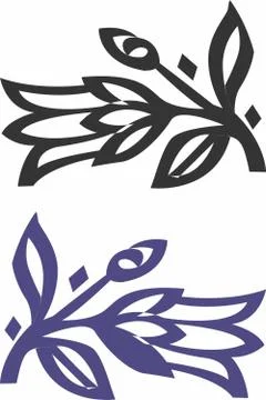 Laser cut cnc panel design for metal, wooden room divider. Stock Illustration