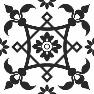 Laser cut cnc panel design for metal, wooden room divider. Stock Illustration