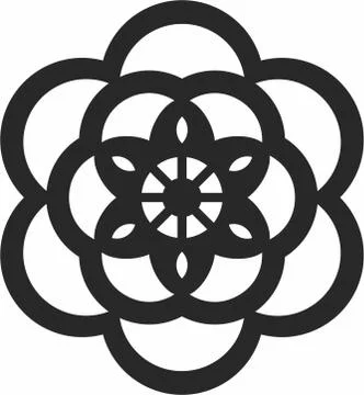 Laser cut cnc panel design for metal, wooden room divider. Stock Illustration