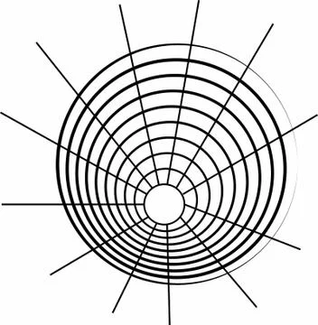 Laser cut cnc panel design for metal, wooden room divider. Stock Illustration