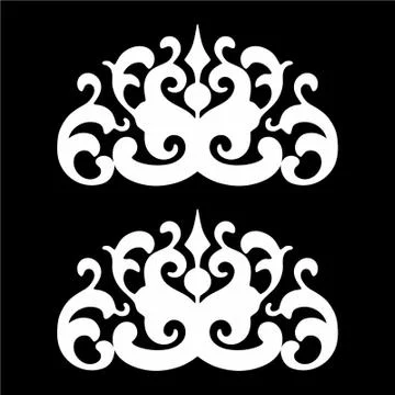 Laser cut cnc panel design for metal, wooden room divider. Stock Illustration