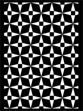 Laser cut cnc panel design for metal, wooden room divider. Stock Illustration