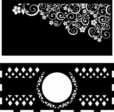 Laser cut cnc panel design for metal, wooden room divider. Stock Illustration