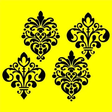 Laser cut cnc panel design for metal, wooden room divider. Stock Illustration