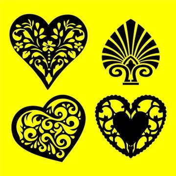 Laser cut cnc panel design for metal, wooden room divider. Stock Illustration