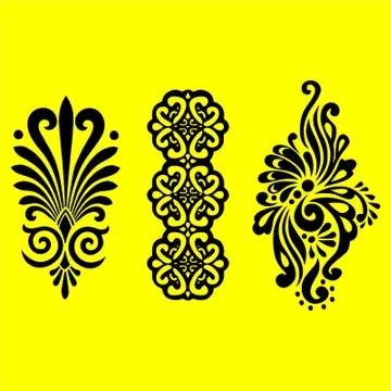 Laser cut cnc panel design for metal, wooden room divider. Stock Illustration