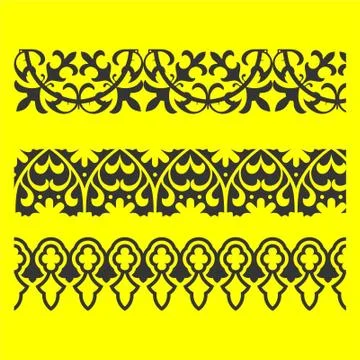 Laser cut cnc panel design for metal, wooden room divider. Stock Illustration